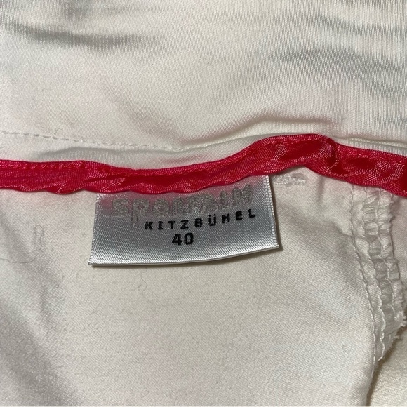 Sportalm Kitzbuhel Sz 40 (US 8) Austria zippered pencil skirt y2k white tailored - Picture 3 of 6